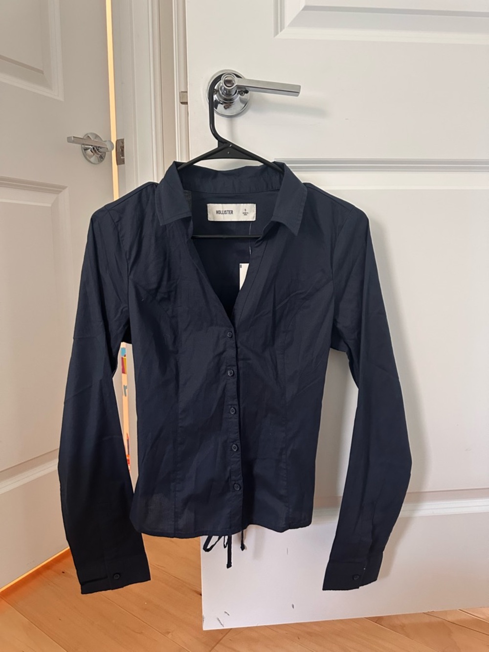 Hollister Button Front Poplin Shirt